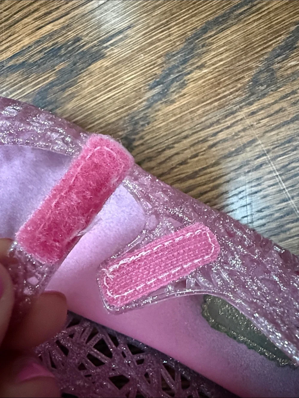 Mini Melissa Pink Glitter Jellies